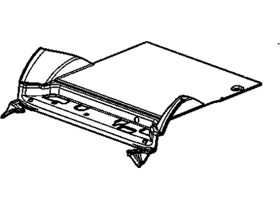 22997029 GM Rear Floor Panel Carpet Assembly Titanium Illustration 1 of 1