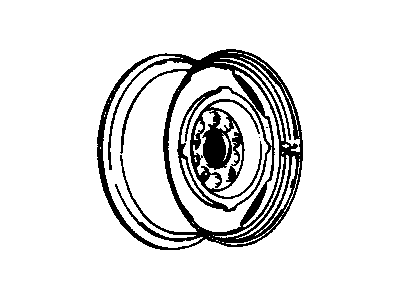 GM 9592058 Wheel Rim Assembly, 14 X 5.5 5J 115.00 Bcd, 5 Hole