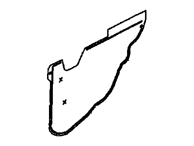 GM 22694117 Deflector, Rear Side Door Water