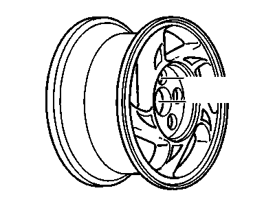 GM 9595236 Wheel Rim, 16X6.5 42Mm Offset 115 Bellcrank