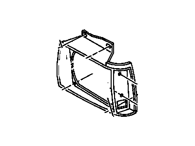 GM 15591585 Bezel, Headlamp