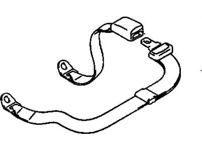 GM 91176730 Rear Center Seat Belt Assembly *Medium Warm
