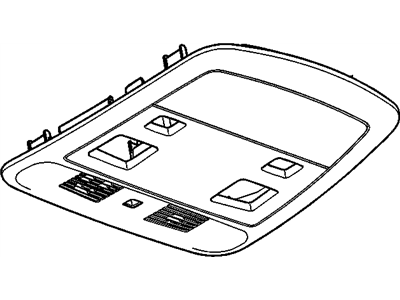 GM 20996552 Console Assembly, Roof *Ebony