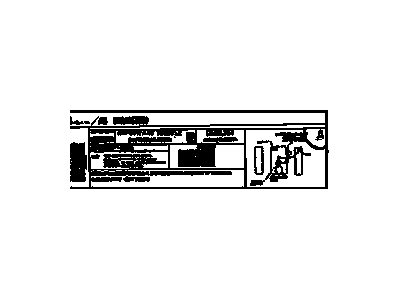 GM 12608964 Label, Vehicle Emission Control Information