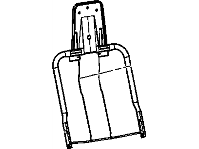 89041555 GM Driver Seat Back Cushion Frame Illustration 1 of 1