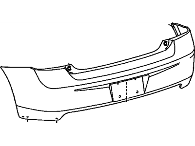 GM 88975672 Rear Bumper Cover *Paint To Mat