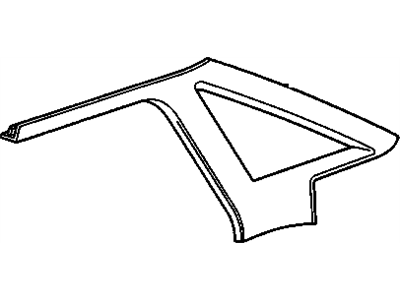 10277061 GM Panel Assembly, Quarter Upper Trim *Graphite Illustration 1 of 1