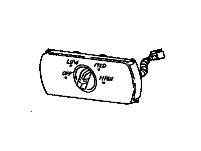 GM 16209335 Auxiliary Air Conditioner Blower Swich Assembly *Marked Print