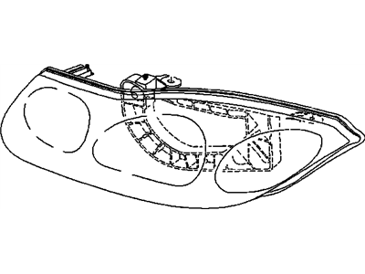 Saturn SC2 Headlight - 21124747