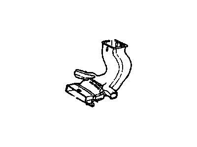 GM 10436840 Duct, Floor Rear Air Outlet