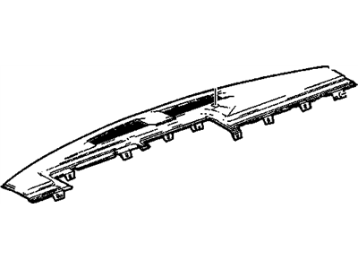 GM 15142915 Panel,Instrument Panel Upper Trim (W/ Windshield Defroster Nozzle Grille)