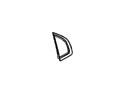 GM 96585538 Molding,Rear Side Door Rear Garnish