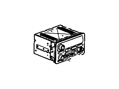 GM 10346320 Radio Assembly, Amplitude Modulation/Frequency Modulation Stereo & Clock & Audio Disc