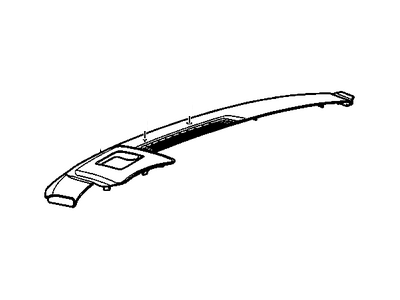 GM 10354107 Panel Assembly, Instrument Panel Upper Trim *Pewter R