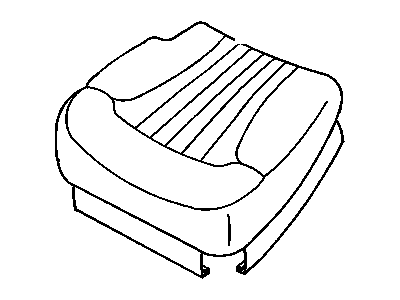 GM 12478990 Cover,Rear Seat Cushion *Graphite