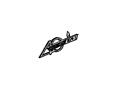1992 Chevrolet Corvette Emblem - 10209060