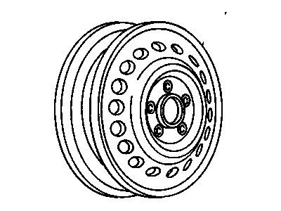 GM 9592808 Wheel Rim Assembly, 15X6