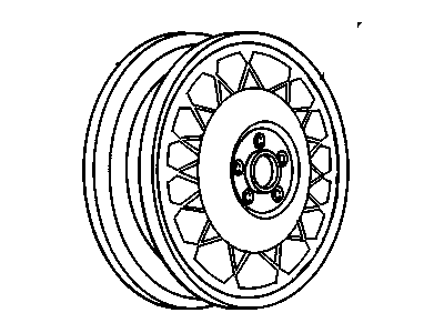 GM 12351275 Wheel Rim Kit, 15X6 *Brush Alumin