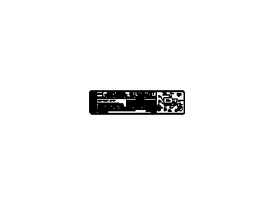 GM 12572727 Label, Vehicle Emission Control Information