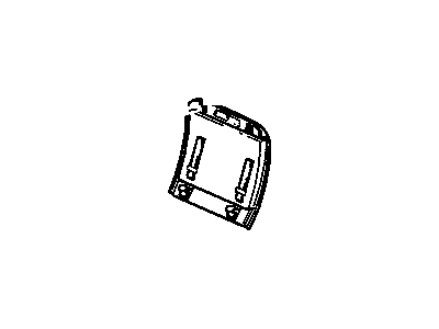 GM 12493371 Panel Asm,Driver Seat Back Cushion Finish *Shale