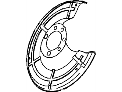 GM 90498290 Shield,Rear Brake