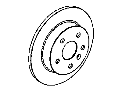 GM 95526658 Rear Brake Rotor Set