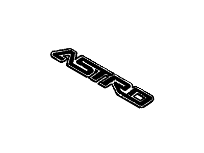 GM 15724741 Plate Assembly, Front Side Door Name "Astro"