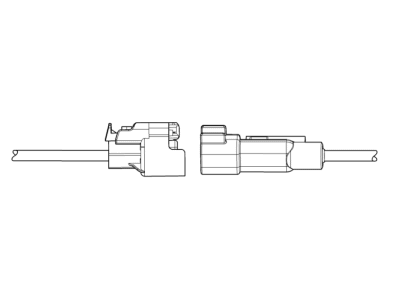 2021 Cadillac XT4 Forward Light Harness Connector - 13576551