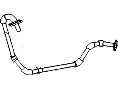 2004 Chevrolet Aveo EGR Tube - 96878450