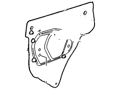 GM 22923611 Deflector Assembly, Rear Side Door Water