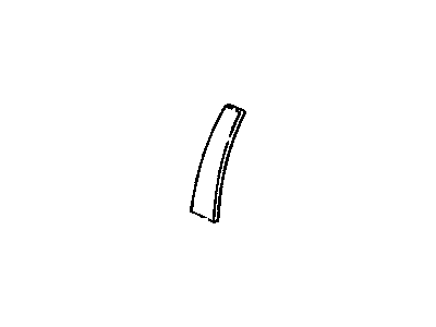 GM 22603191 Applique Assembly, Front Side Door Window Frame Rear *Black