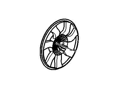 Chevrolet Equinox Radiator fan - 19129813