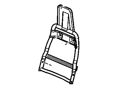 19127841 GM Passenger Seat Back Cushion Frame Illustration 1 of 1