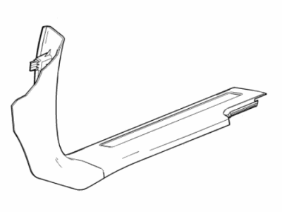 GM 84701478 Molding Assembly, Front S/D Sill Garn *Fawn