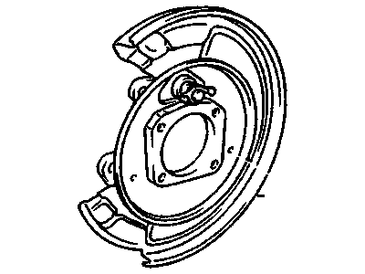 GM 19204631 Plate,Rear Brake Backing