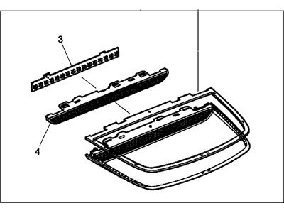 GM 92155454 Lamp Assembly, High Mount Stop