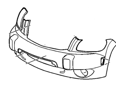 GM 15269707 Front Bumper Cover *Primed