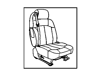 GM 19127008 Seat Asm,Pass (W/ Belt) *Pewter