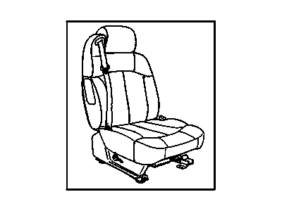 GM 19127142 Seat Asm,Pass (W/ Belt) *Pewter