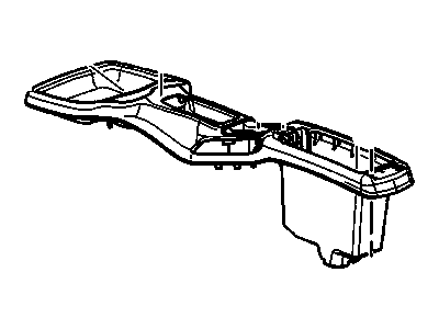 GM 22623967 Console Assembly, Front Floor Upper (Chevy/Pontiac) Manua*Neutral Medium