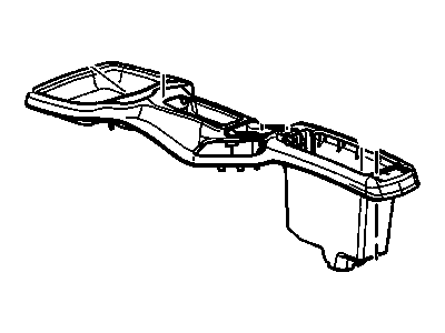 GM 22623966 Console Assembly, Front Floor Upper (Chevy/Pontiac) Manua*Graphite