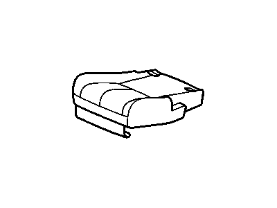 20905040 GM Cover, Rear Seat Cushion *Light Cashmere Illustration 1 of 1