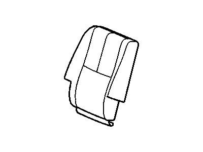 GM 20905045 Rear Seat Back Cushion Cover *Ebony 20905045 GM Rear Seat Back Cushion Cover *Ebony Illustration 1 of 1