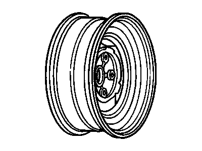 GM 9591705 Wheel Rim Assembly, 14 X 6