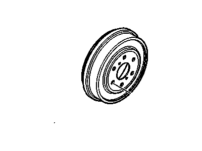 GM 22874950 Drum, Rear Brake