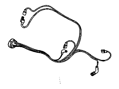 52480072 GM HARNESS, A/C Vacuum and Temperature Illustration 1 of 1