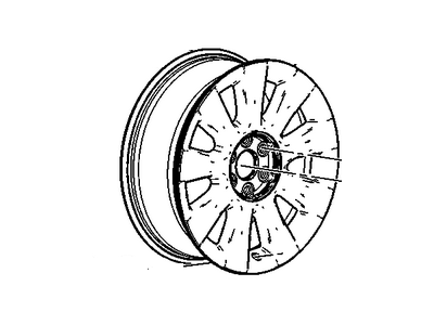 GM 9598455 Wheel, 19X7.5 50Mm Outside 132X6Xm14 Bellcrank *Chrome Clad