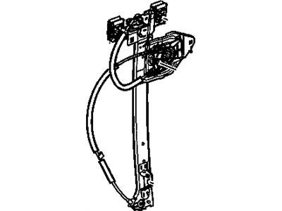 GM 15893783 Regulator Assembly, Rear Side Door Window