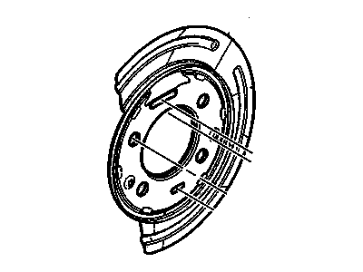 2004 GMC Savana Brake Backing Plate - 88965733