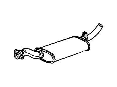 GM 15537617 Inlet Pipe Muffler